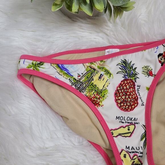 J. Crew Size Medium Tropical Print Bikini Bottoms - Picture 2 of 10